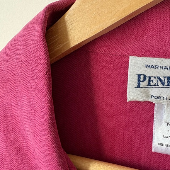 NWT Silk Pendleton Pink Shirt - Picture 9 of 12